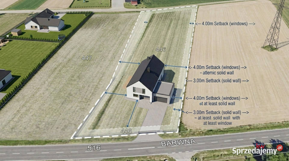 sprzedaży działki 1636m2 Tychy Barwna śląskie