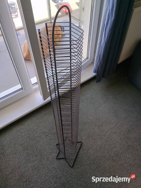 Duży metalowy stojak na 68 płyt CD 644 ciężki