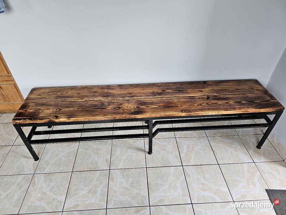 Ławka na buty z drzewa naturalna 50cm Radomsko