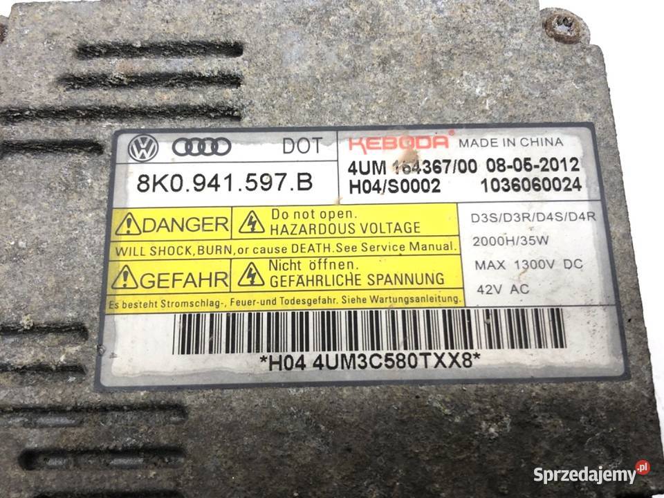 PRZETWORNICA XENON VW PASSAT B7 8K0941597B 1015 Przetwornice podkarpackie