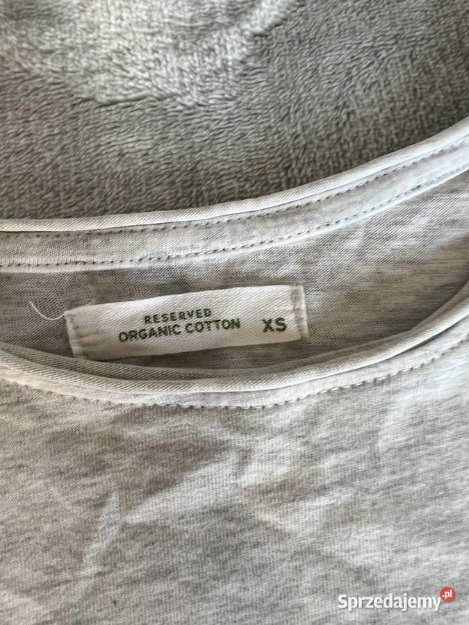 Tshirt koszulka bluzka z krótkim rękawem szara Reserved Jasło