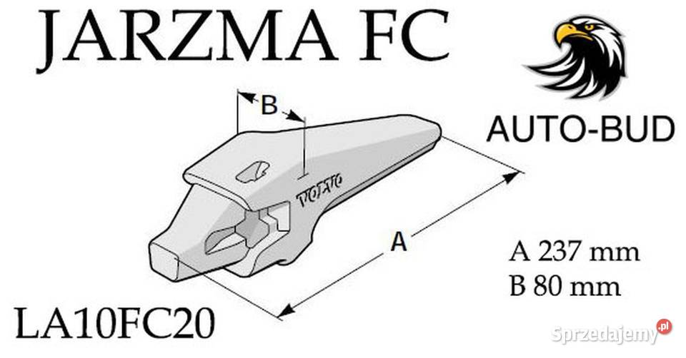Jarzma na Ząb zęby łyżki do ładowarki Volvo L50