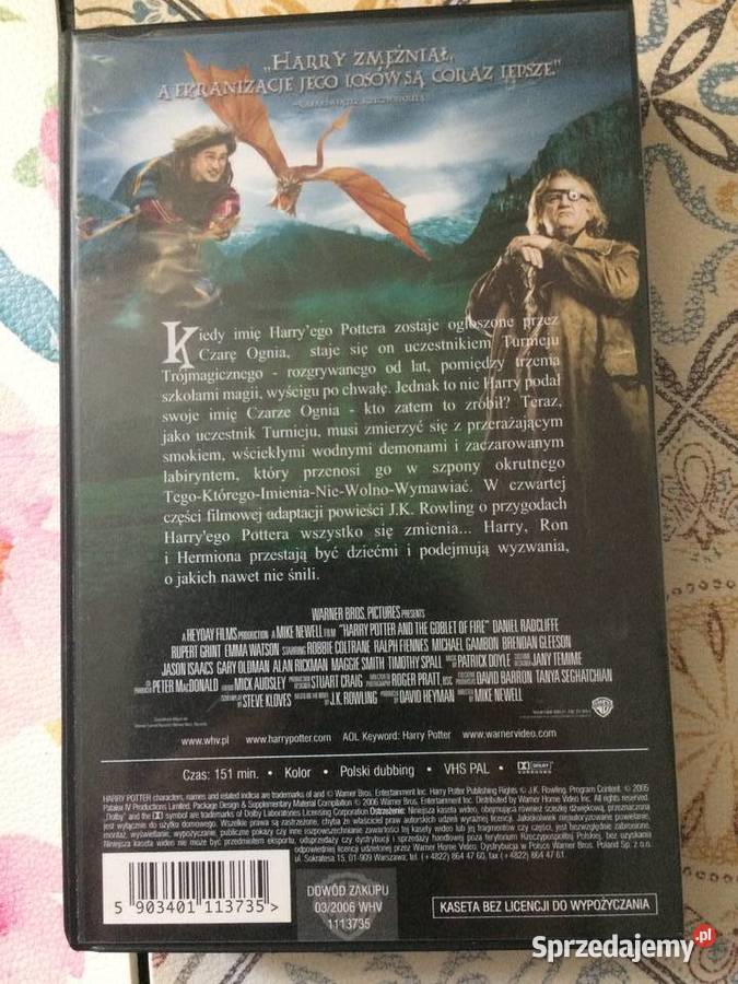 1253 Kaseta Harry Potter Szczecin