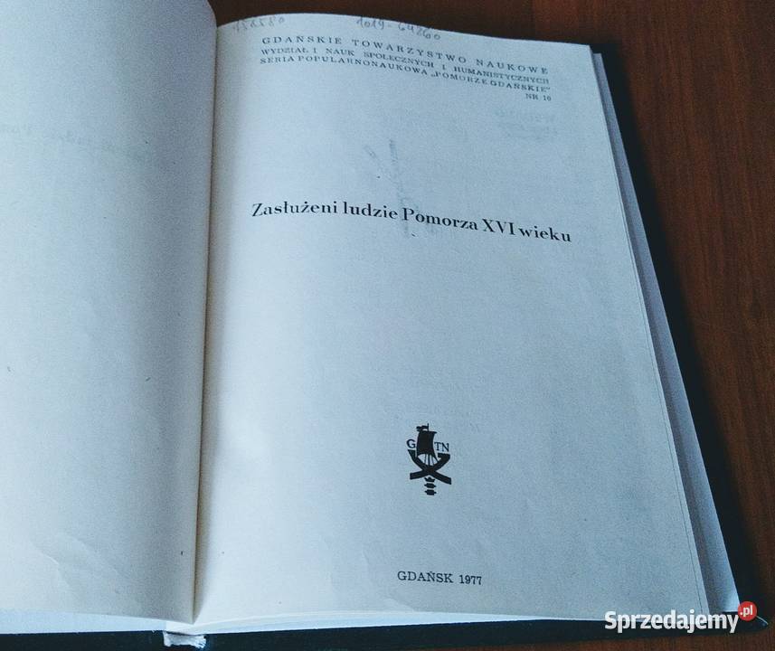 Zasłużeni ludzie Pomorza XVI wieku GTN Gdańsk