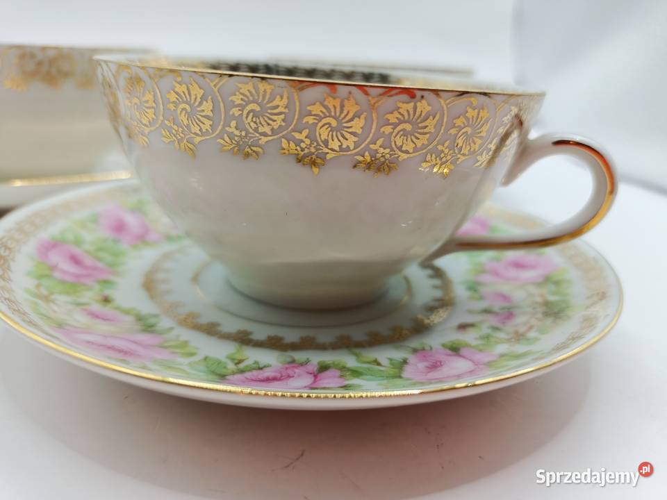 FILIŻANKA duo Czechoslovakia porcelana bogato Zamość sprzedam