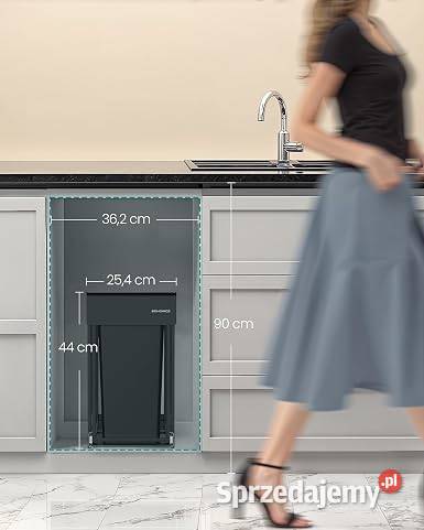 Kosz na odpadyśmieci 2 komorowy 2x15l stalowy Golina