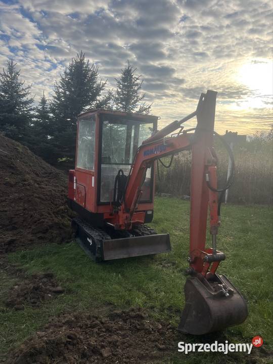 Minikoparka koparka Fai 212 Komatsu 1500 Rok produkcji 1991 Motoryzacja Mielec