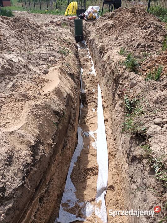 Montaż odwodnienia domu drenażu Pozostałe