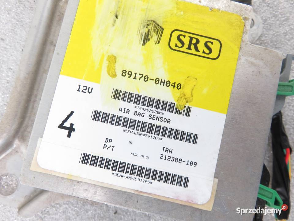 MODUŁ AIRBAG CITROEN C1 891700H040 osobowe Skrzynki bezpieczników Układ elektryczny, zapłon małopolskie