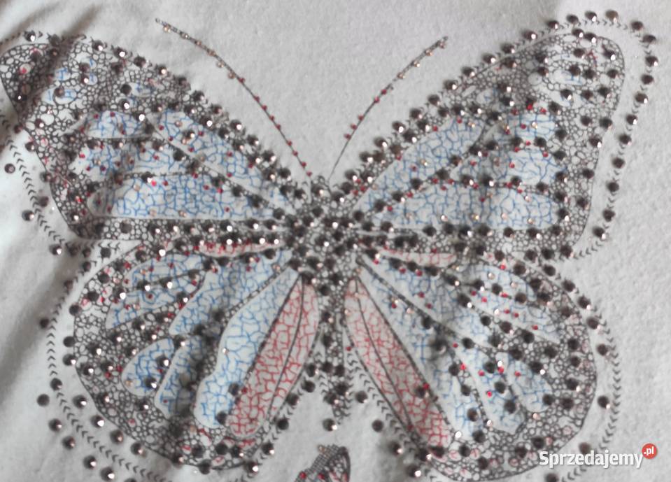 Bluzeczka jasny turkus z motylem Gdańsk