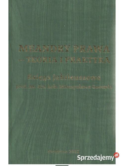 Meandry prawa teoria i praktyka Księga łódzkie Łódź