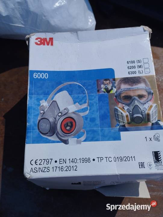 Maska 3M 6000 i Filtry 3M 2128 przeciwpyłowe P2 Warszkowo