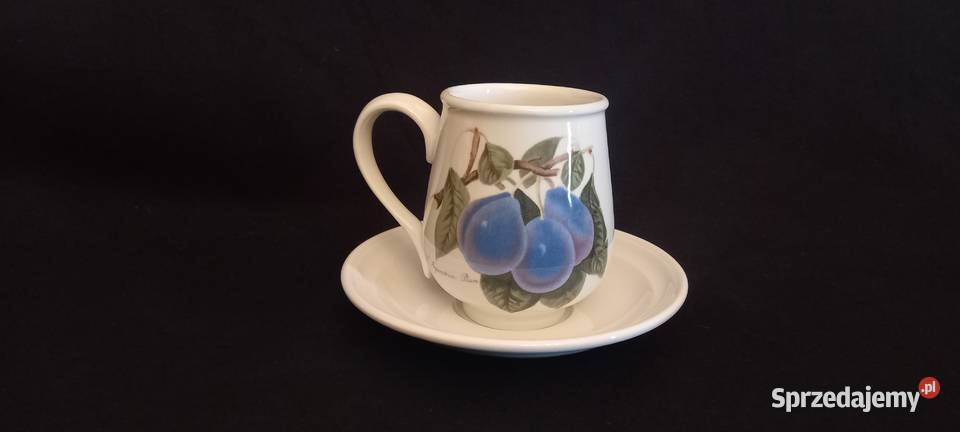 Zestaw kawowy angielski Portmeirion Pomona Porcelana i szkło lubelskie