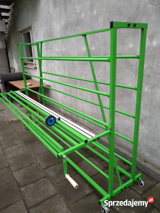 Stojak mobilny na tkaniny i foliie ogrodnicze