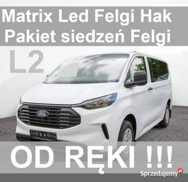 Ford Transit Custom L2 Trend 136 Matrix Led Hak immobilizer Szczecinek