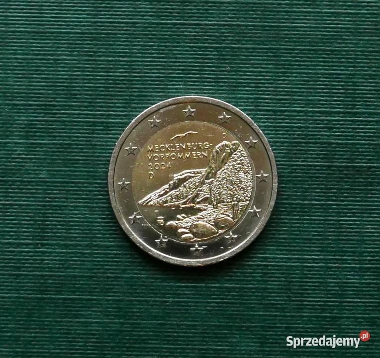 Niemcy 2 euro 2024r MeklemburgiaPomorze Przednie śląskie sprzedam
