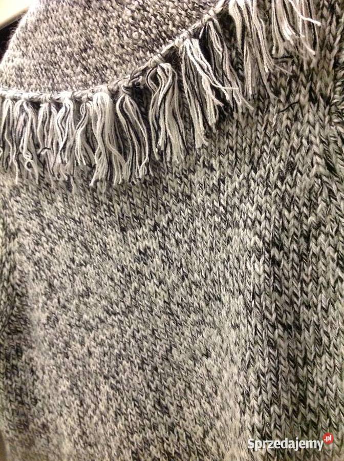 Kardigan Długi Sweter Damski Evans r L Frędzle Swetry i golfy Odzież damska Nowa Sól