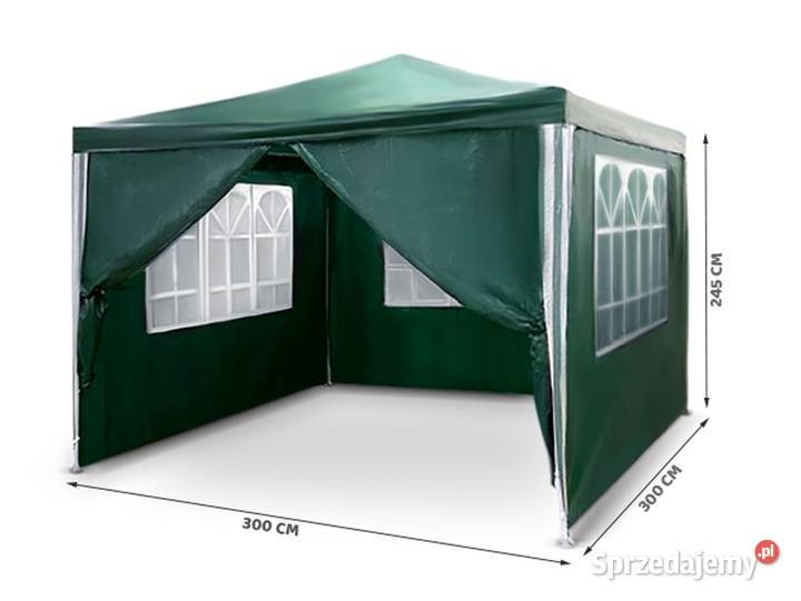 PAWILON NAMIOT OGRODOWY IMPREZOWY 3x3m 4 ŚCIANY Ogród mazowieckie Warszawa