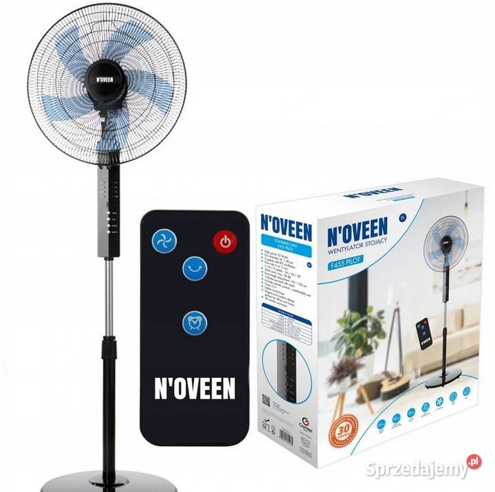 WENTYLATOR PRZENOŚNY PODŁOGOWY STOJĄCY NOVEEN Skawina