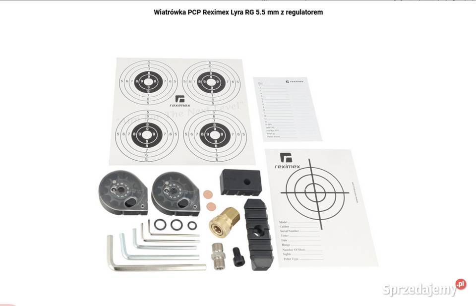 Wiatrówka PCP Reximex Lyra RG 55 mm z Trzcianka