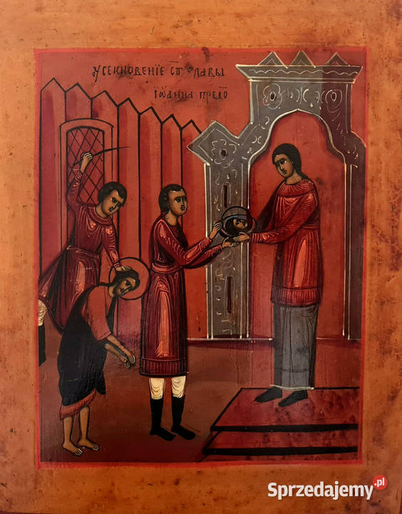 Ikona Ścięcie Świętego Jana Chrzciciela 0021 Malarstwo Warszawa