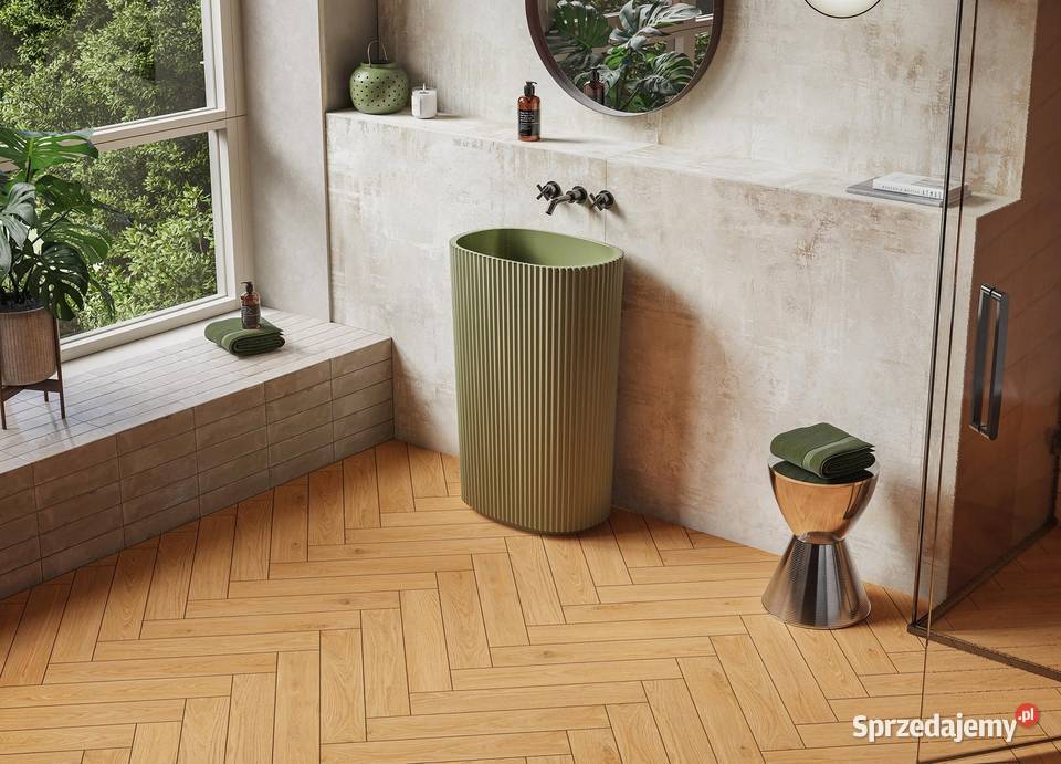 Płytki drewnopodobne jodełka 60x11 do łazienki Radom sprzedam