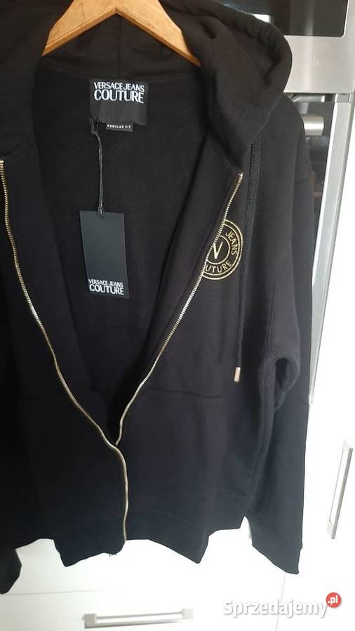 Bluza Rozpinana z Kapturem Męska VERSACE COUTURE Nowa Sól
