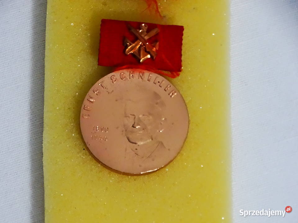 Medal DDR NVA Ernst Schneller Brązowy Biłgoraj
