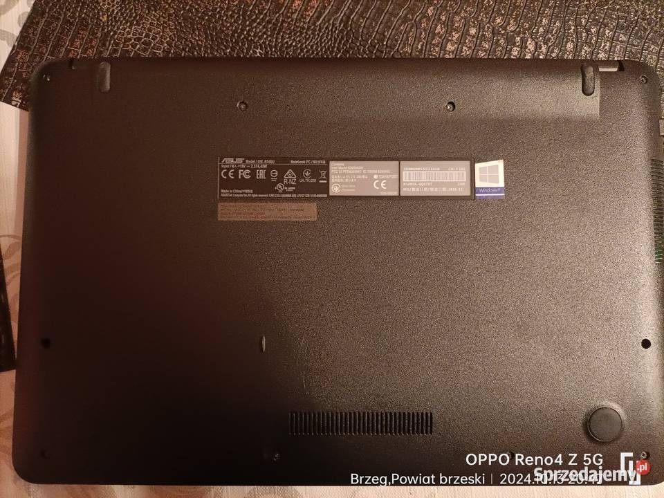ASUS X540UA i57200U 8GB RAM 960GB SSD Windows 10 Brzeg
