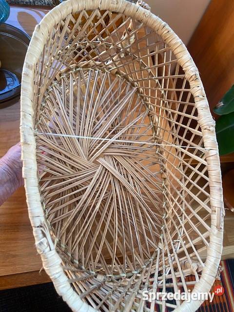 Duży pleciony kosz kwietnik dolnośląskie