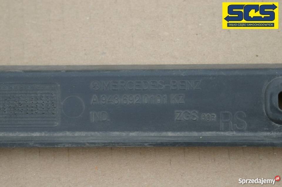 MERCEDES ACTROS NAKŁADKA MASKOWNICA 9436920101 ciężarowe Karoseria Bieleń