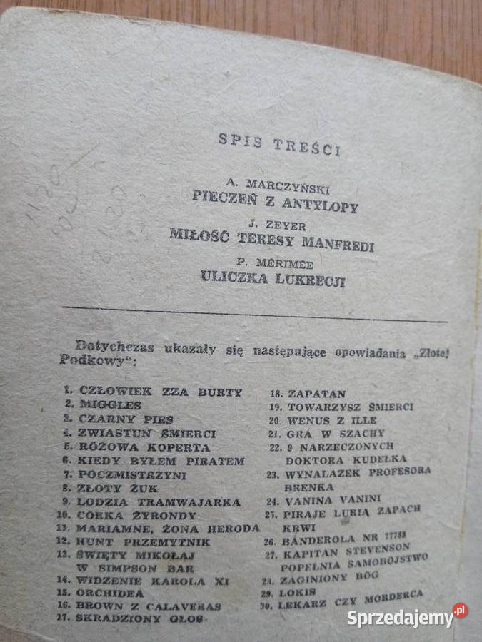 Pieczeń z antylopy 1959r Dąbrowa Górnicza