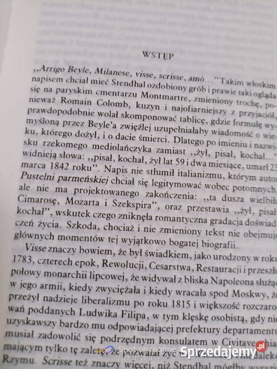 Stendhal książki nternetowy sklep księgarnia literatura piękna - proza zagraniczna Warszawa