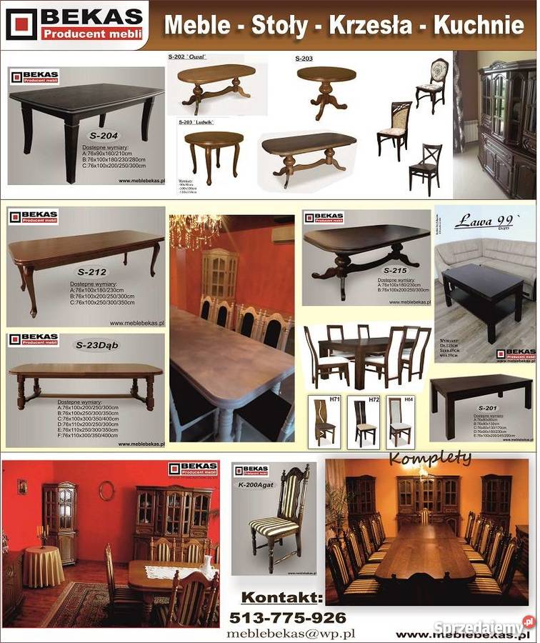 Przepiękny Stylowy komplet Stół ludwik 12Krzeseł Konin sprzedam