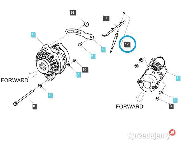 Świeca żarowa EGQ205 Ls Tractor 40266133 podkarpackie Tajęcina