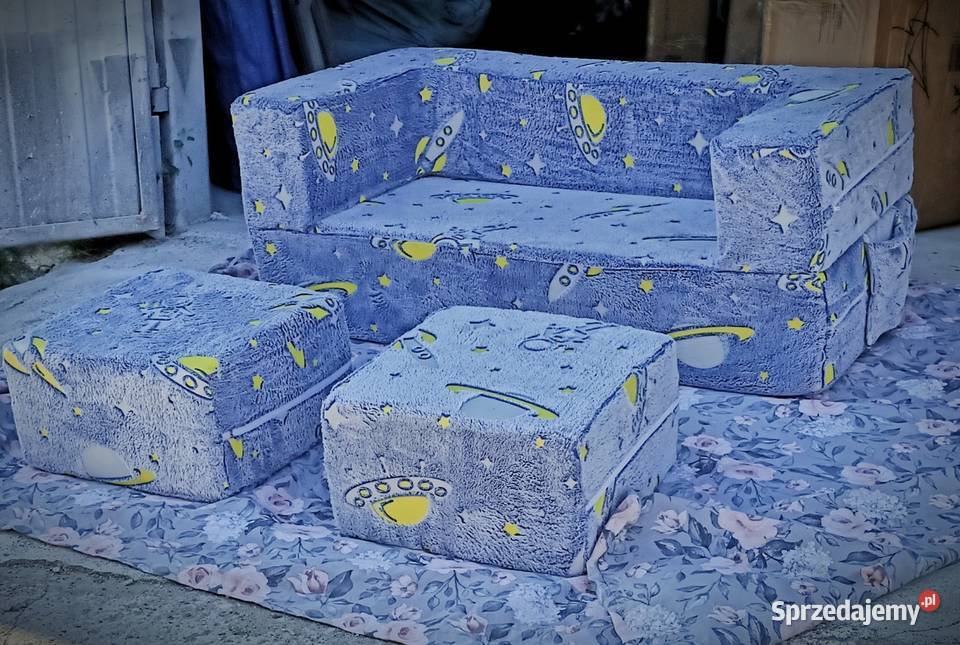 Sofa Dziecięca Składana 4 100x100x20 Z Klocków lubuskie Gorzów Wielkopolski sprzedam