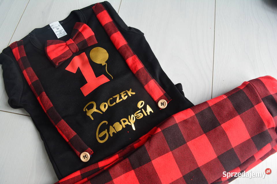 Komplet na roczek pierwsze urodziny chrzest r Waćmierz