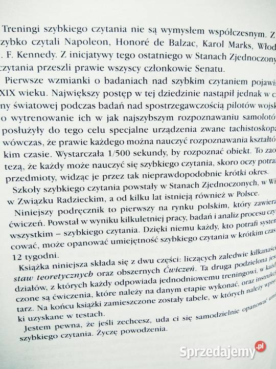 Podręcznik szybkiego czytania outlet książki mazowieckie Warszawa