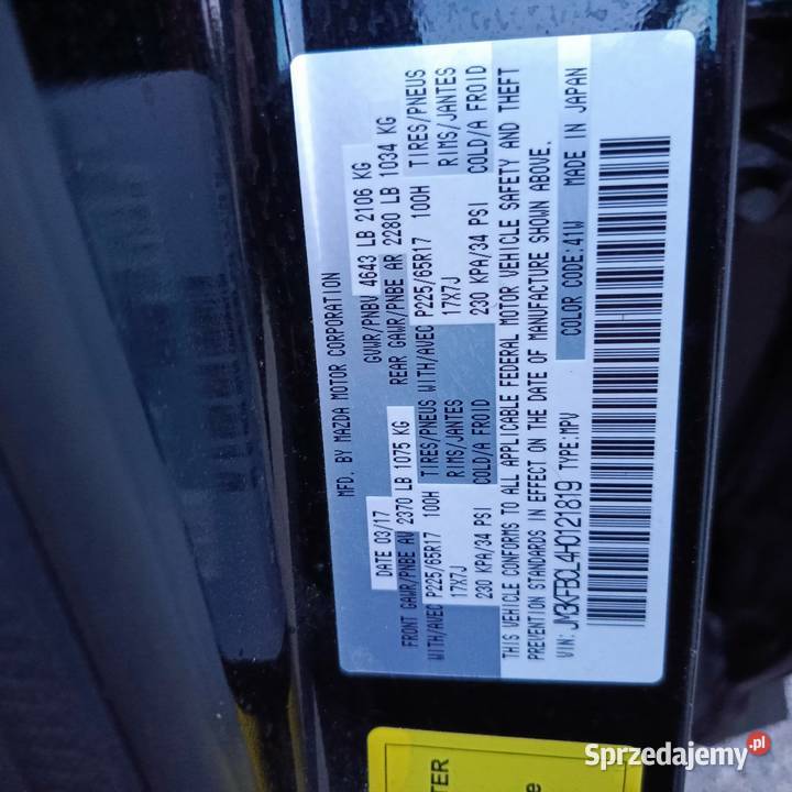 Porządna Mazda benzyna automat AWD automatyczna Andrespol