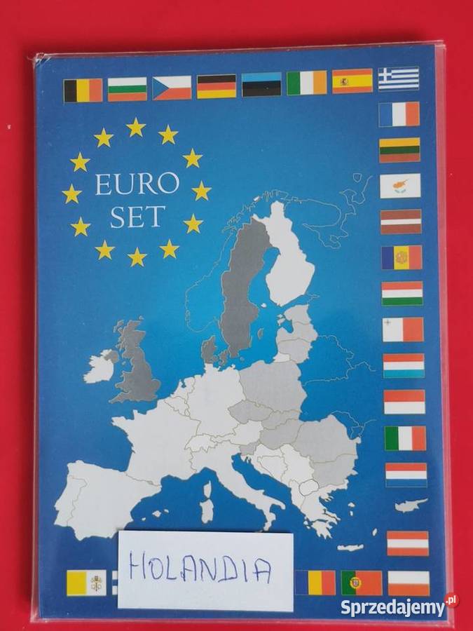 Holandia klaser z monetami 2 euro do 1 centa 8 Lębork