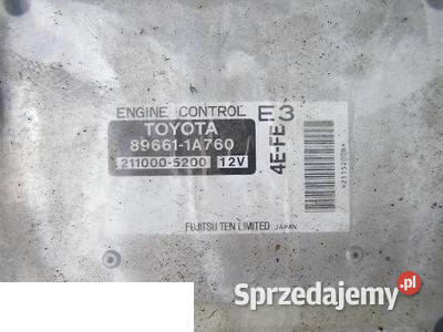 TOYOTA COROLLA 99 5D 14 KOMPUTER STEROWNI Kozubszczyzna