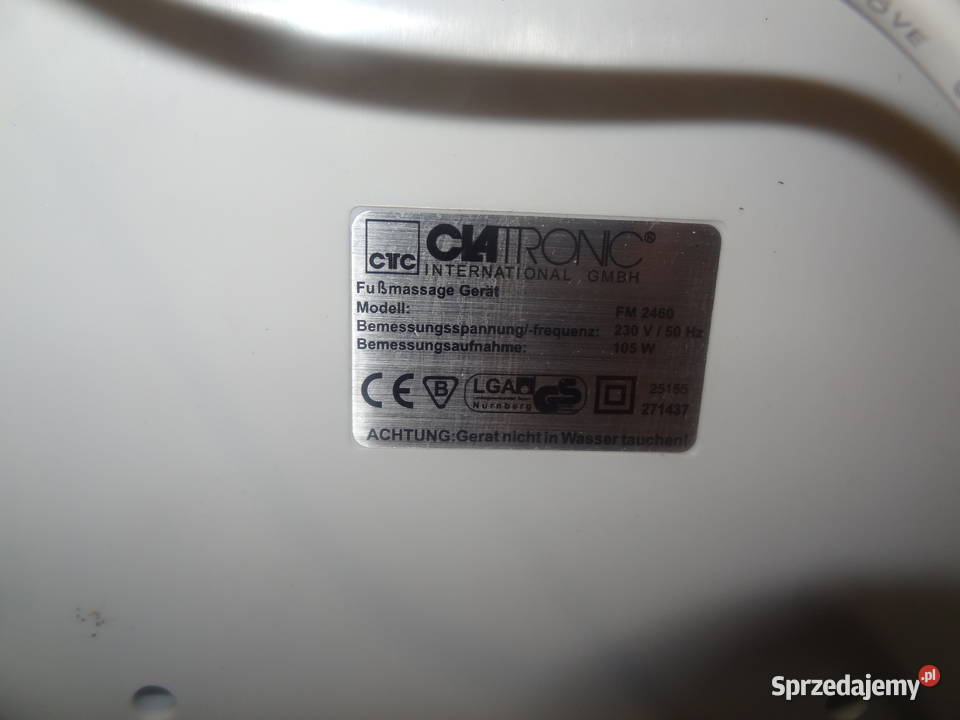 Masażer wodny do stóp Clatronic fm 2460 Poznań