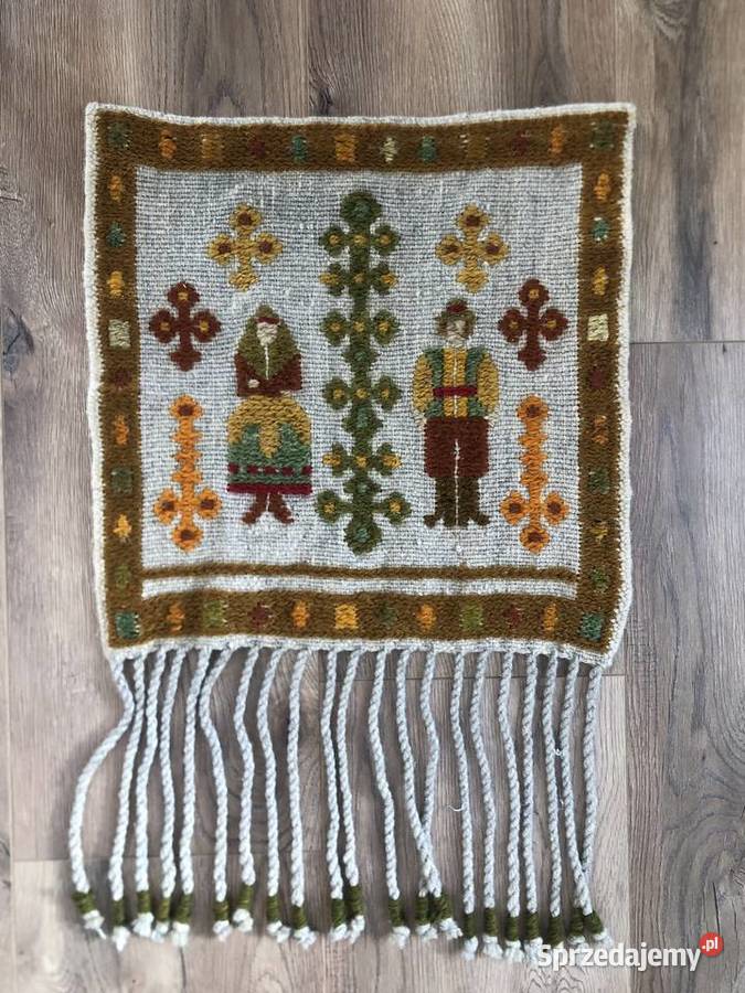 Wełniany kilim Ona i On Cepelia lata 70 XX w Kraków sprzedam