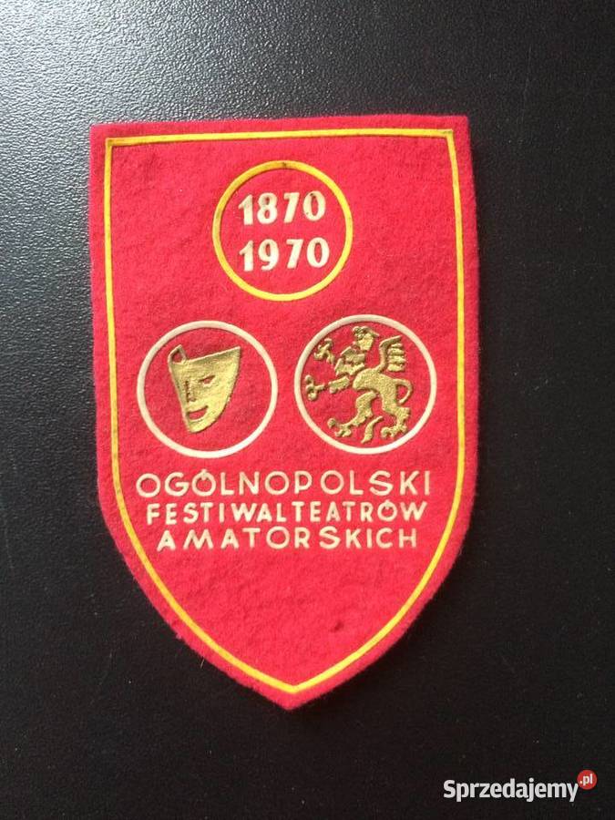 2827 Naszywka Ogólnopolski Festiwal Teatrów Antyki, Sztuka, Kolekcje sprzedam