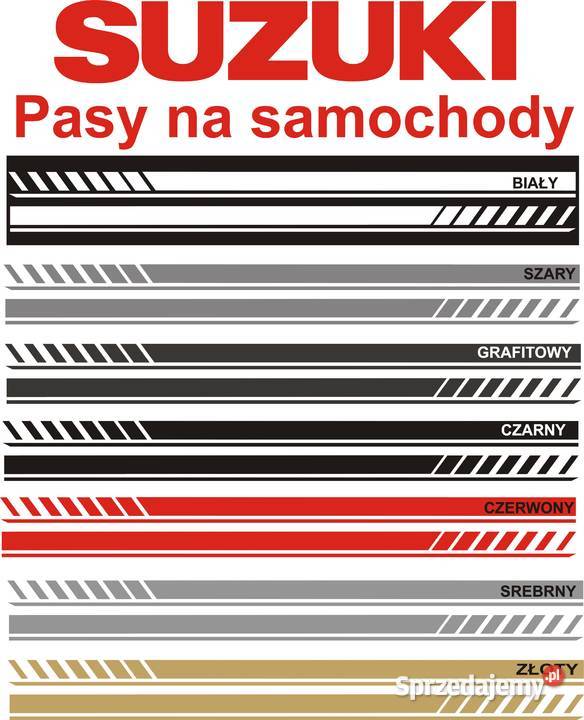 Naklejki Pasy Boczne na każdy Samochód SUZUKI Kraków sprzedam