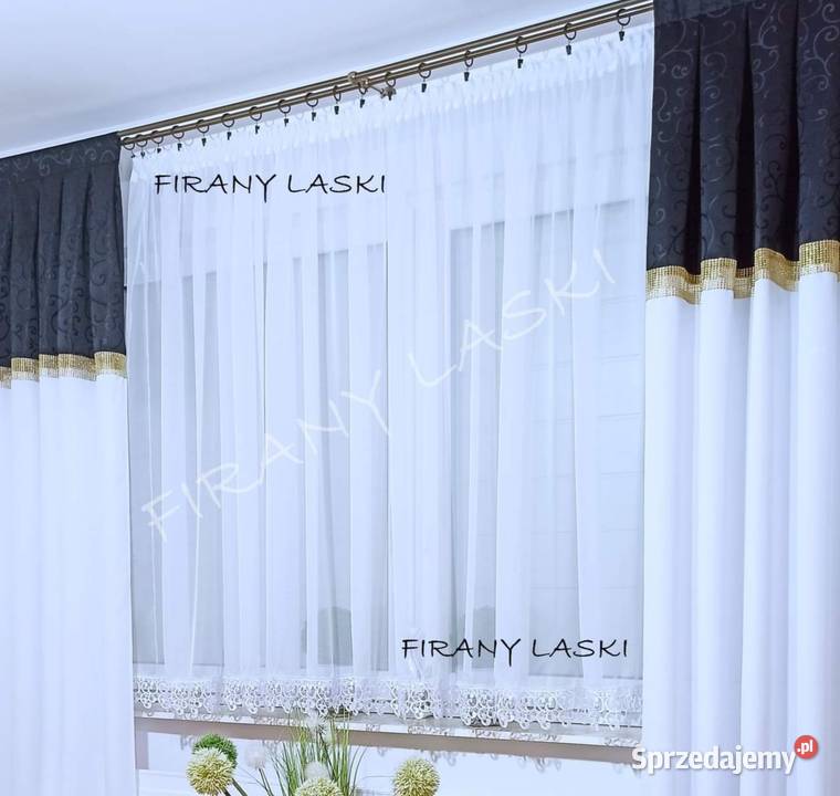 Firana Gotowa 400x155 Firanki do pokoju kuchni Wschowa