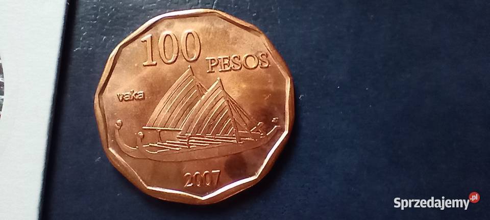 Stare monety 100 pesos 2007 Wyspa Wielkanocna