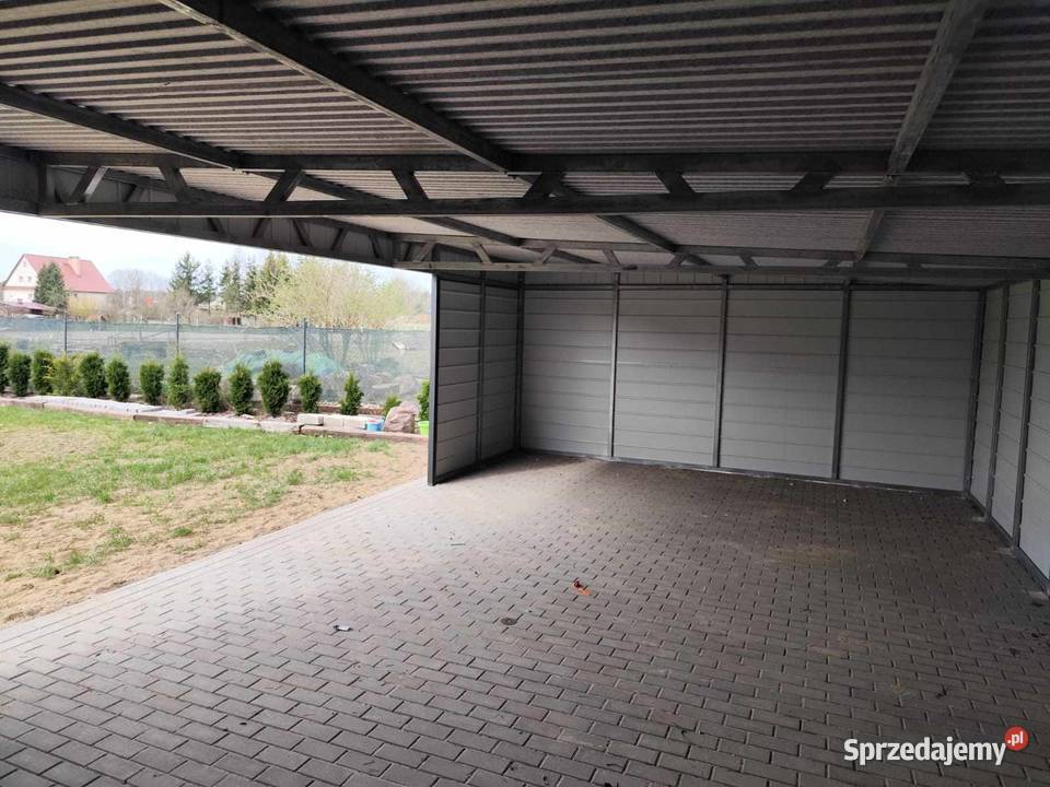 Otwarty GARAŻ BLASZANY Carport Zadaszenie Turek