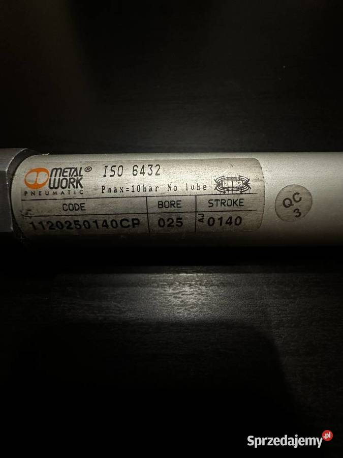 Siłownik Pneumatyczny Metal Work 1120250140CP Pozostałe śląskie Ruda Śląska