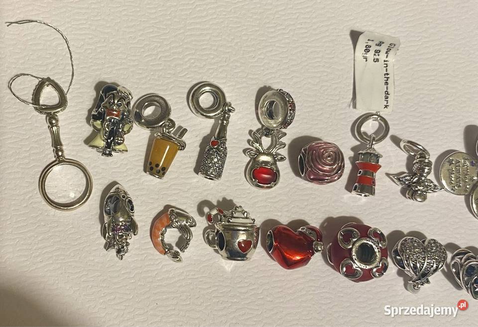 nowe oryginalne charmsy w zestawie 23 sztuk srebro Gdynia